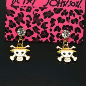 💀 One Piece Monkey Skull Earrings